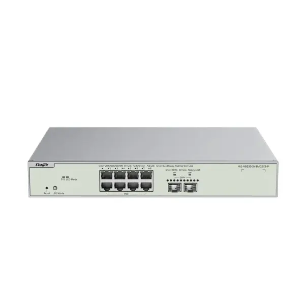 RUIJIE RG-NBS3300-8MG2XS-P 8-Port Muti-Gigabit Layer 2 Switch