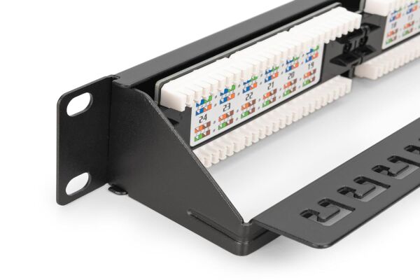 DIGITUS DN-91624U-CR  24 PORT CAT6 DOLU 1U ZIRHSIZ PATCH PANEL