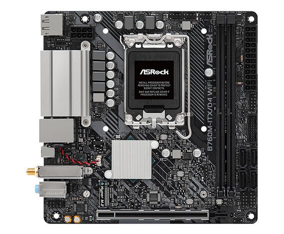 ASROCK ANAKART - 90-MXBKY-A0UAYZ - B760M-ITX/D4 WI