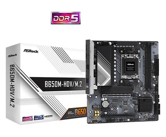 ASROCK ANAKART - 90-MXBLA0-A0UAYZ- B650M-HDV/M.2