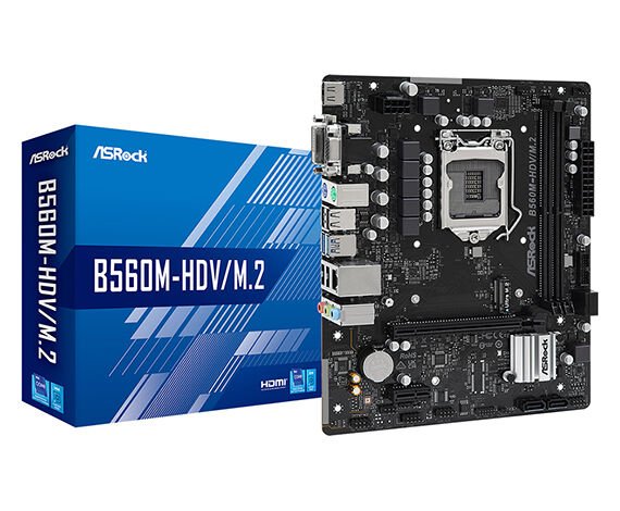 ASROCK ANAKART - 90-MXBLE0-A0UAYZ- B560M-HDV/M.2