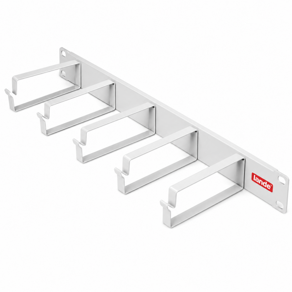 Lande 1U 19'' Kablo Düzenleme Paneli 5 Metal Kancalı