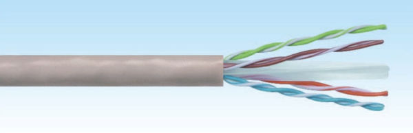 HCS H06-00402-DP 500 MT U/UTP CAT6 LS0H GRI 23 AWG %100 BAKIR