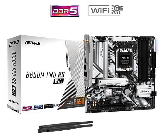 ASROCK ANAKART - 90-MXBLZ0-A0UAYZ- B650M PRO RS WF