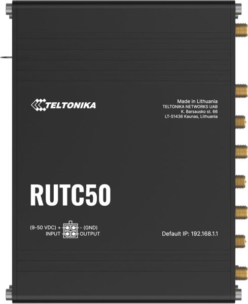 Teltonika RUTC50 Endüstriyel 5G Yönlendirici