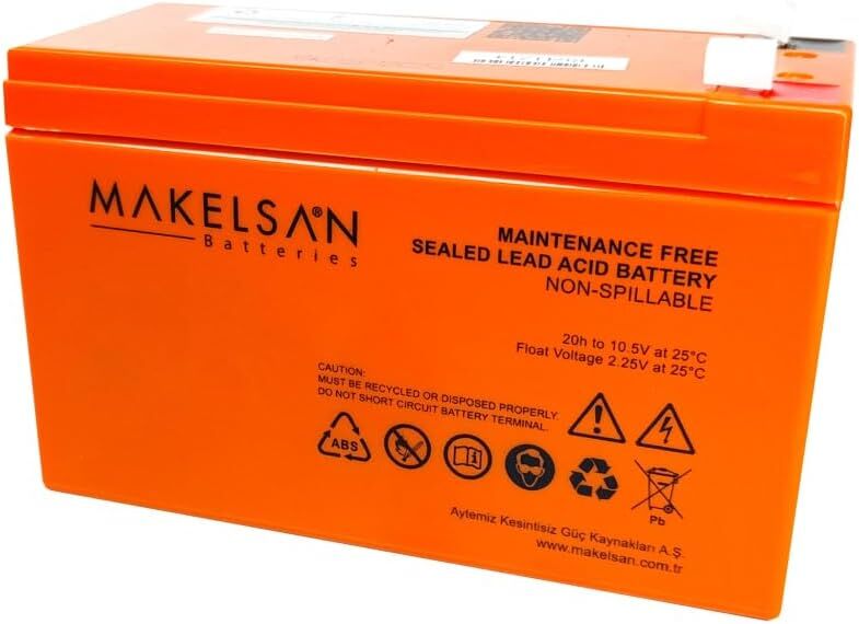 MAKELSAN AKU 12V 9AH BAKIMSIZ KURU AKÜ