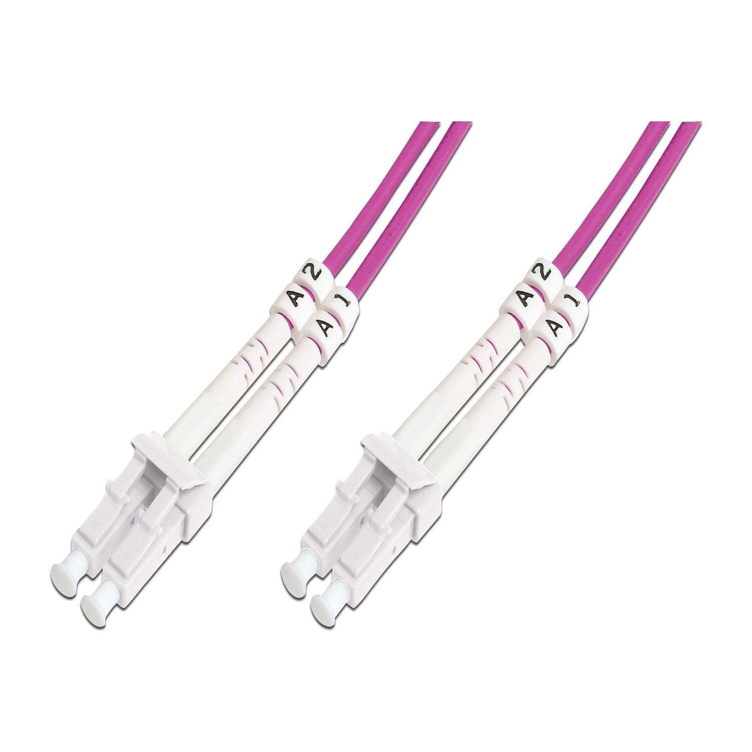 LC - LC FIBER PATCH KABLO OM4 30CM  Multimode, Duplex, 50/125, OM4, LSZH