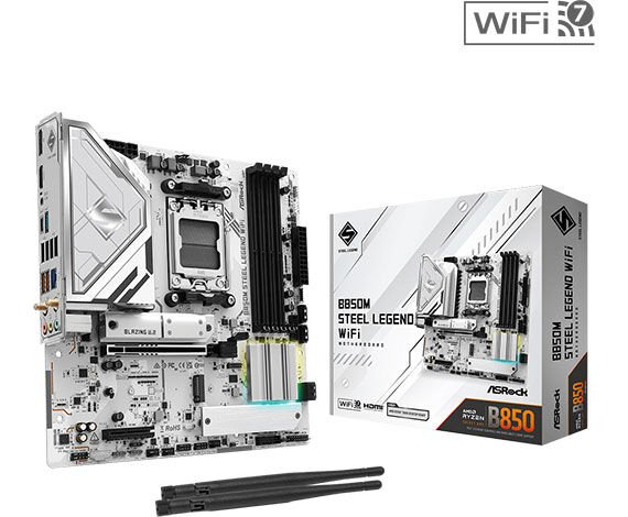 ASROCK ANAKART-90-MXBS20-A0UAYZ-B850M Stl Lgnd WF