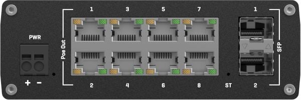 Teltonika TSW202 8x1Gb Endüstriyel Ethernet Switch