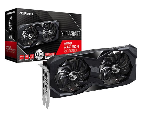 ASROCK GPU - 90-GA3RZZ-00UANF-AMD Radeon RX 6650XT