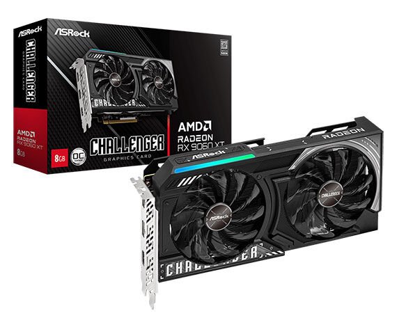 ASROCK GPU - 90-GA5TZZ-00UANF-RX9060XT CL 8GB