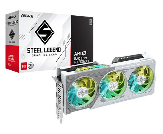 ASROCK GPU - 90-GA5ZZZ-00UANF-RX9060XT SL 8GB