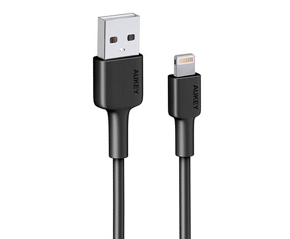 Aukey CB-BAL7-BK Naylon Örgülü USB-A Lightning Kablosu 0.9M