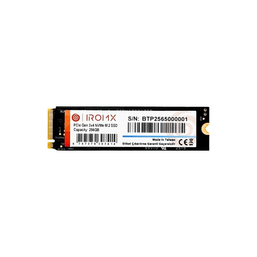 IROMX 256GB 3000/1000MB/s M2 PCIE GEN3 NVME SSD IR256GNVP3