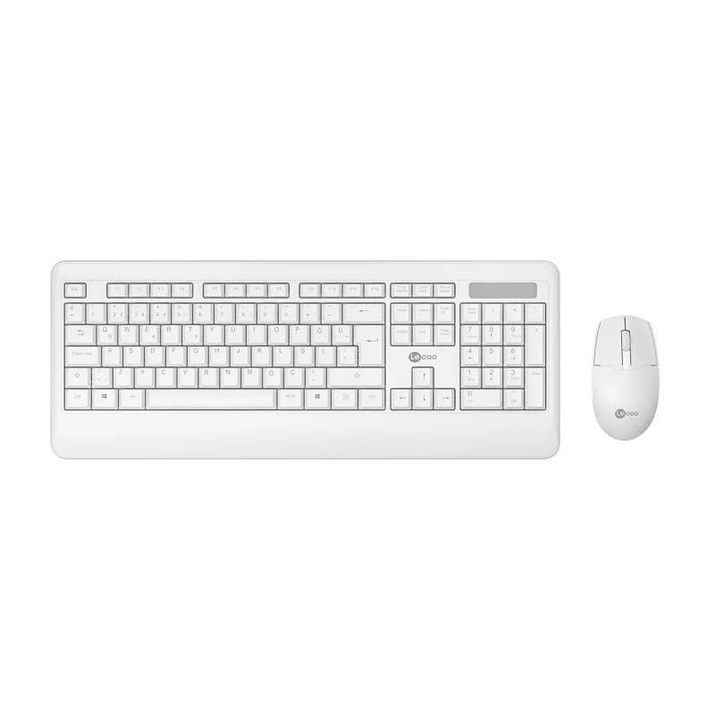 LECOO KW202 KABLOSUZ BEYAZ Q KLAVYE+MOUSE