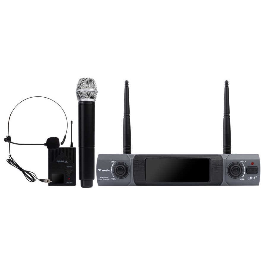 WESTA WM-202HT 1 RECEIVER 1 HANDHELD 1 YAKA MİKROFON SETİ