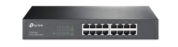 TP-LINK TL-SG1016D 16 PORT 10/100/1000 YONETILEMEZ RACKMOUNT SWITCH