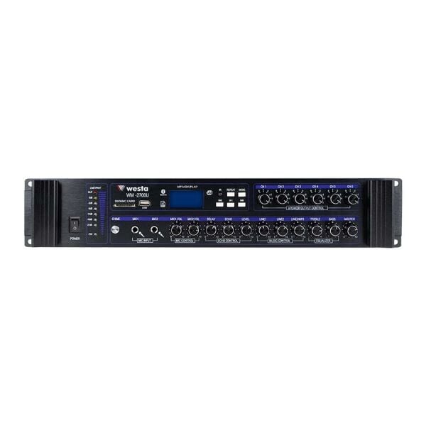 WESTA WM-2700U 700W 6 BÖLGELİ MIXER AMFİ