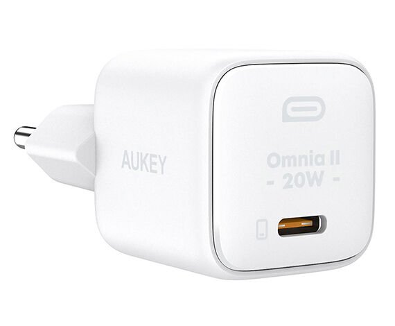 Aukey PA-B1T-WH 20W Omnia II Mini GaN PD QC 3.0 Type C Hızlı Şarj Adaptörü