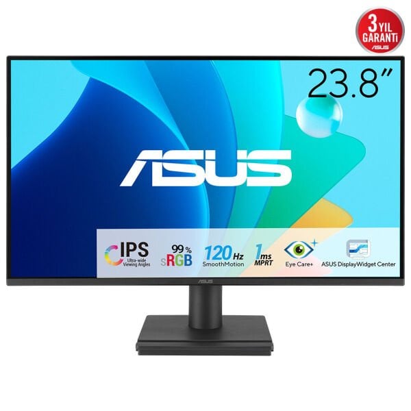 Asus VA249HG 23.8'' IPS 1920x1080 1ms 120Hz HDMI VGA VESA EyeCare Çerçevesiz Monitör