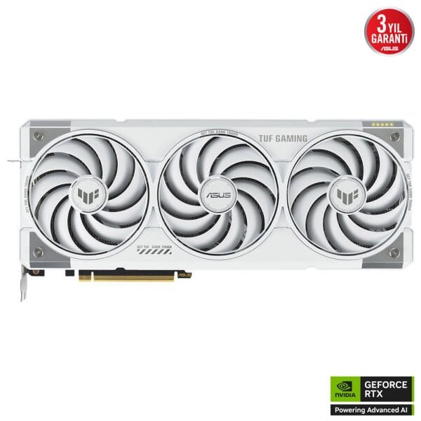 ASUS TUF-RTX5070TI-O16G-WHITE-GAMING-NVIDIA-GEFORCE-RTX 5070 TI-16GB GDDR7-256bit--OC-2xHDMI-3xDP-RGB-DLSS4 EKRAN KARTI
