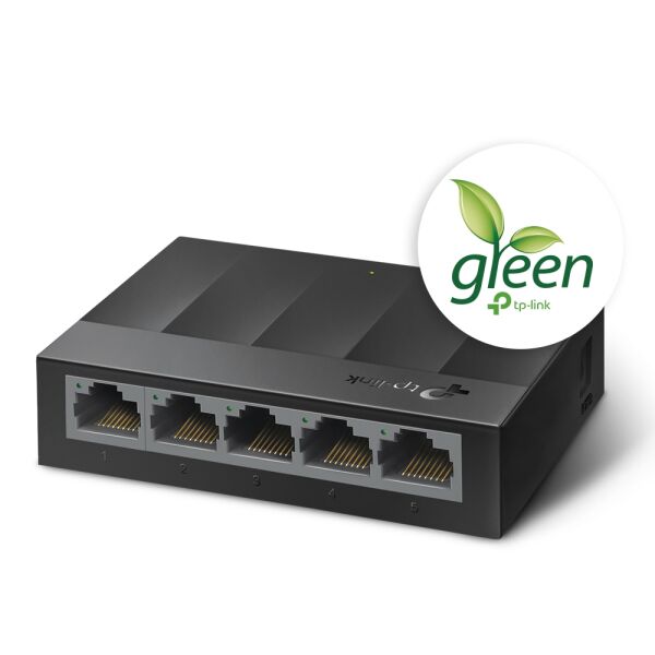 TP-LINK LS1005G 5 PORT 10/100/1000 YONETILEMEZ DESKTOP SWITCH PLASTİK KASA