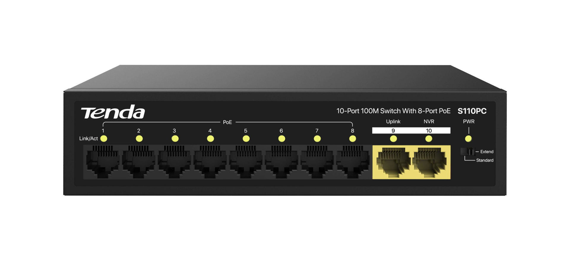 TENDA S106PC 6 PORT 10/100 4 PORT POE 2 PORT UPLINK 55w YONETILEMEZ DESKTOP SWITCH