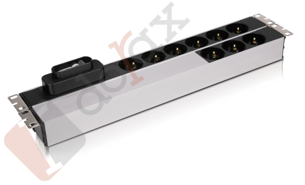 19'' 2U 9'lu Fransız (UPS) Soket 1,8 Mt Kablolu Grup Priz-16A Sigortalı (DR-7951-9FU)