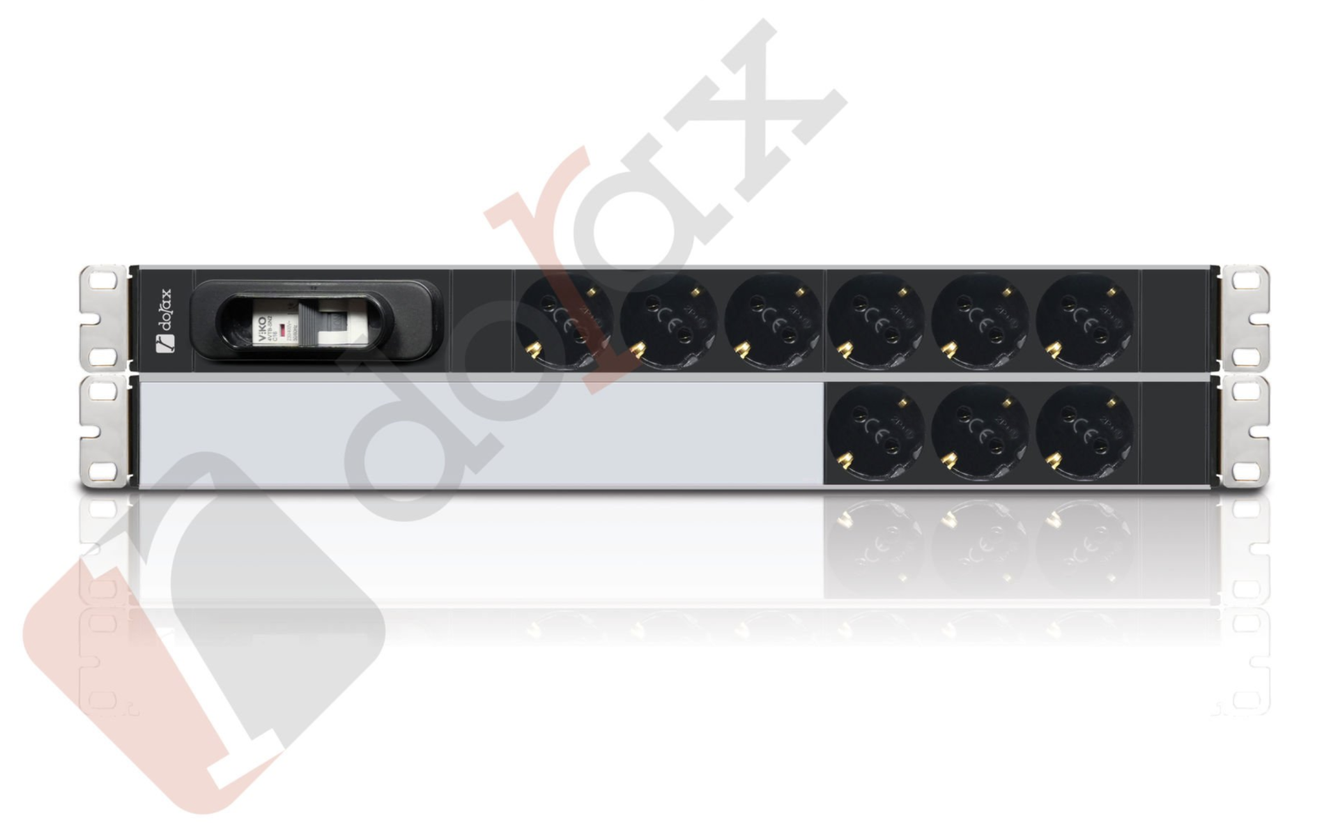 19'' 2U 9'lu Fransız (UPS) Soket 1,8 Mt Kablolu Grup Priz-16A Sigortalı (DR-7951-9FU)