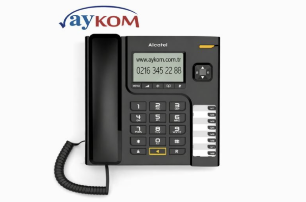 Alcatel T76 Ekranlı Masa Telefonu (siyah)