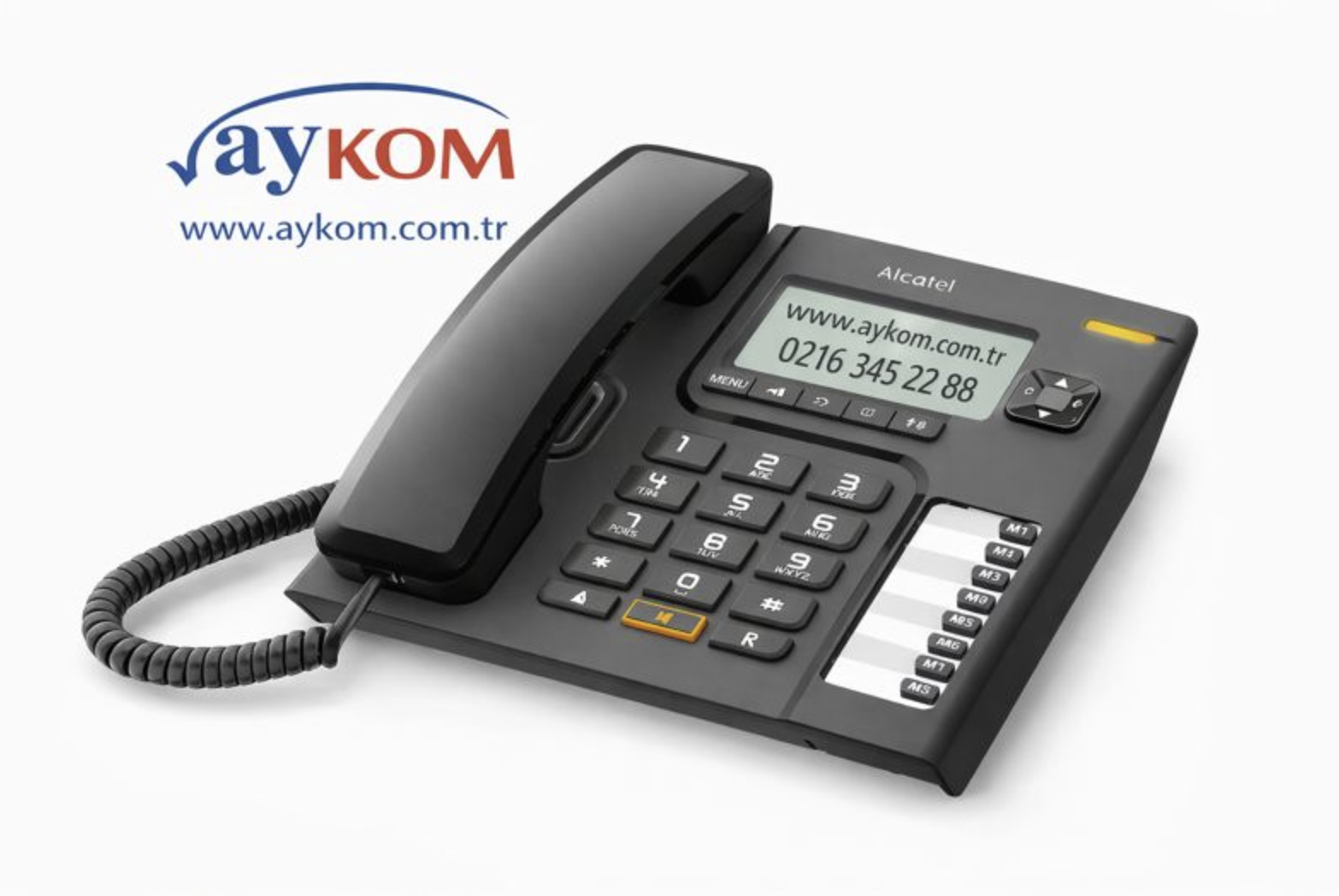 Alcatel T76 Ekranlı Masa Telefonu (siyah)