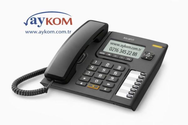 Alcatel T76 Ekranlı Masa Telefonu (siyah)