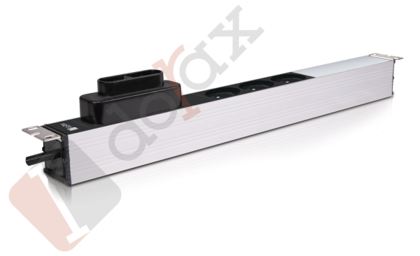 19'' 1U 3'lü Fransız (UPS) Soket 1,8 Mt Kablolu Grup Priz-16A Sigortalı (DR-7951-3FU)