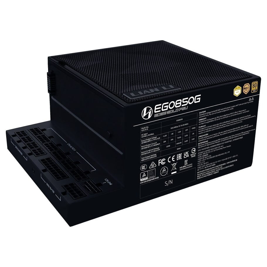 LIAN LI EDGE GOLD 850W 80+ GOLD POWER SUPPLY SİYAH ATX 3.1 G9P.EG0850G.B000.EU