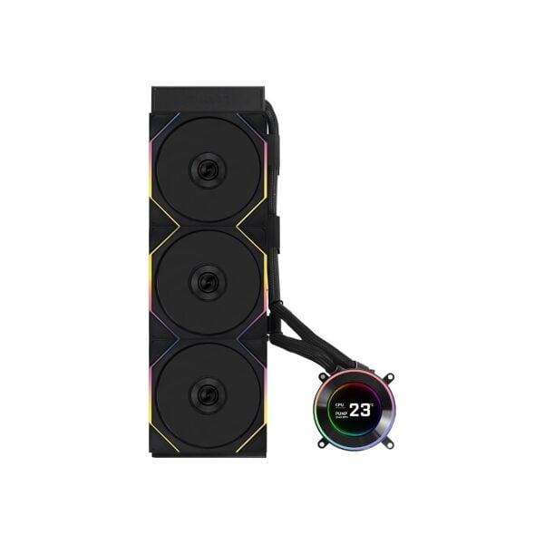 LIAN LI HYDRO-SHIFT II LCD-C 360TL 360MM LGA1700/1851/AM4/AM5 SOKET SİYAH İŞLEMCİ SIVI SOĞUTUCU G89.GHS2LCD36TB.00