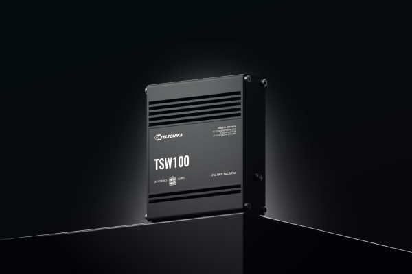 Teltonika TSW100 4 Port Yönetilmez PoE Switch