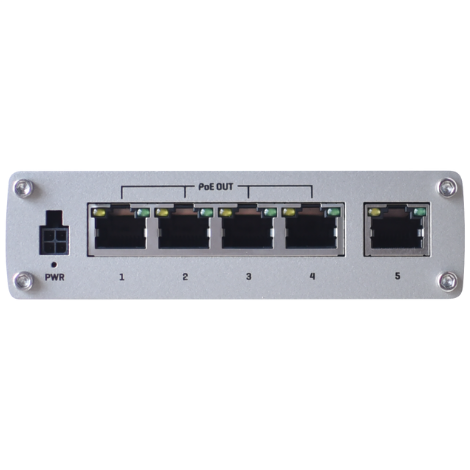 Teltonika TSW100 4 Port Yönetilmez PoE Switch