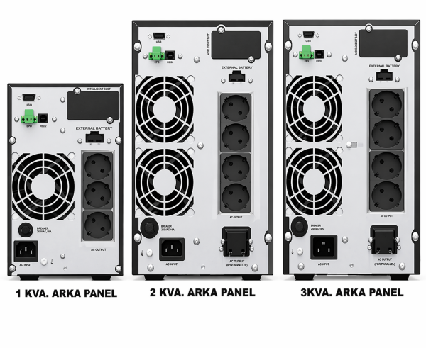 MYTON-3000 3Kva 6x12V/7Ah 1/1 Faz 2700W Online Ups 0,9