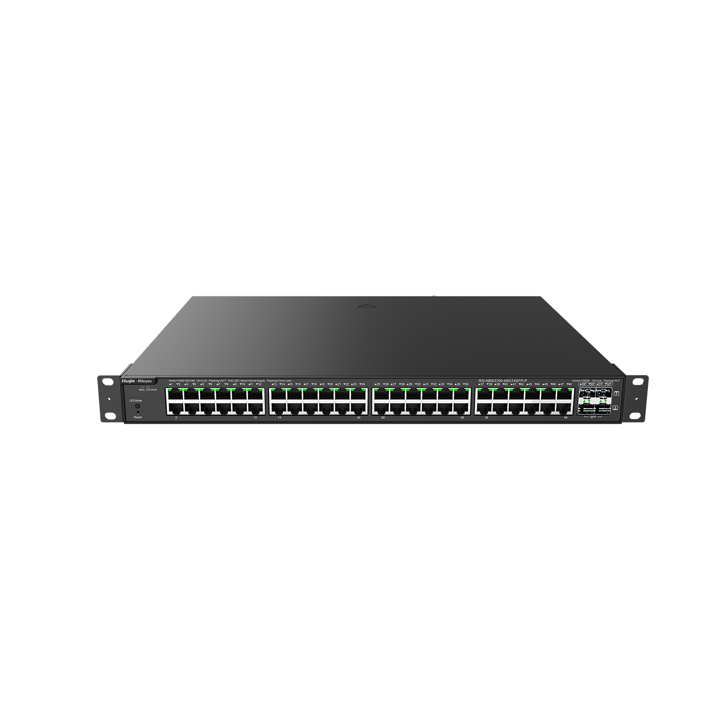 RUIJIE REYEE RG-NBS3100-48GT4SFP-P 48 PORT 10/100/1000 48 PORT POE 4 X SFP 370W RUJIE CLOUD YONETILEBILIR RACK MOUNT SWITCH