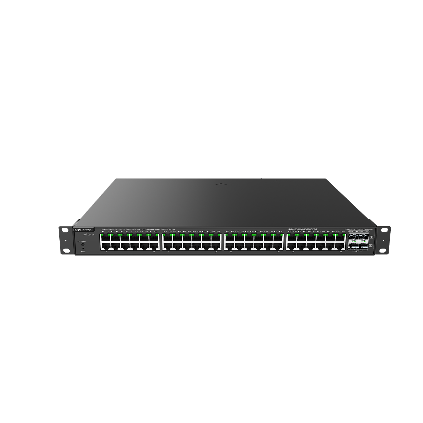 RUIJIE REYEE RG-NBS3100-48GT4SFP-P 48 PORT 10/100/1000 48 PORT POE 4 X SFP 370W RUJIE CLOUD YONETILEBILIR RACK MOUNT SWITCH