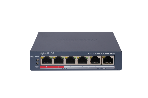 Hikvision DS-3E1106P-EI/M 4 Port PoE Switch