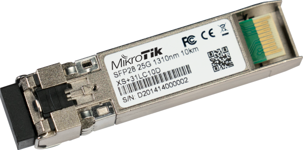 XS+31LC10D 25/10/1Gbit SFP28 Modül Mikrotik Single Mode 10km 1310nm