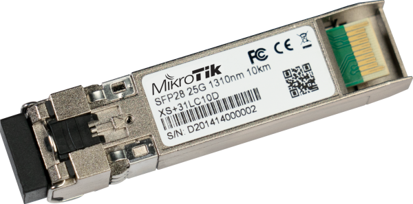XS+31LC10D 25/10/1Gbit SFP28 Modül Mikrotik Single Mode 10km 1310nm