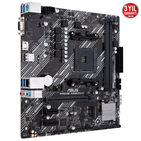 ASUS PRIME A520M-K 2xDDR4 VGA HDMI 1xM2 AM4 ANAKART