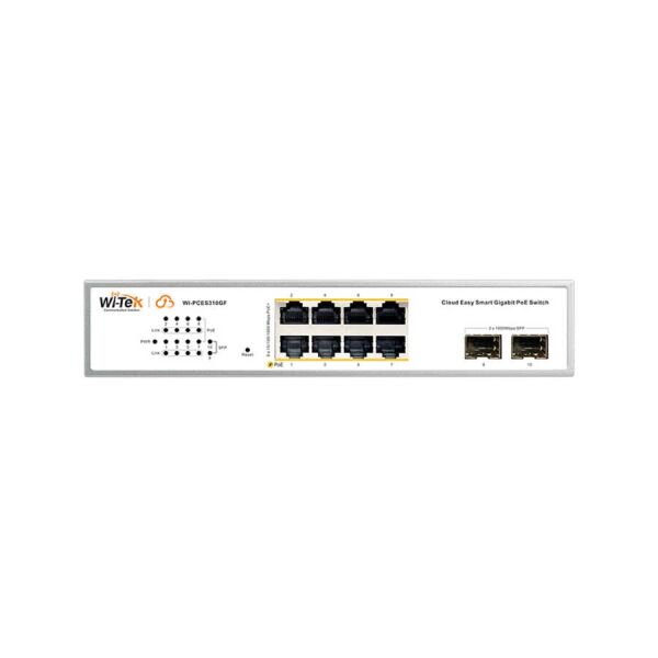 WI-TEK WI-PCES310GF(V2) 8 PORT 10/100/1000 8 PORT POE 2 X SFP 130W CLOUD YÖNETİLEBİLİR DESKTOP SWITCH