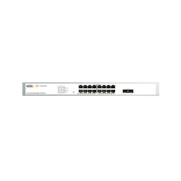 WI-TEK WI-PCES318GF V2 16 PORT 10/100/1000 16 PORT POE 2xSFP 240W CLOUD YÖNETİLEBİLİR RACK MOUNT SWITCH