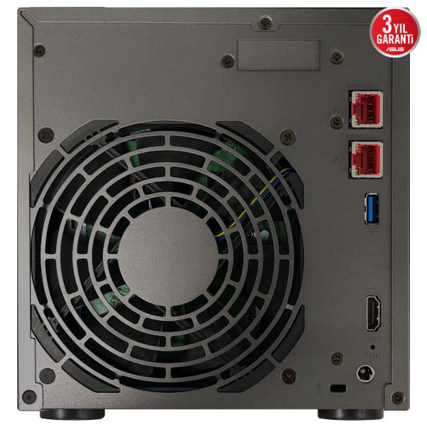 ASUSTOR AS6704T 4 BAY NAS(4X22TB Desteği), 4GB DDR4, M.2 x4, PCIe x1, 2.5GbE x2 DEPOLAMA ÜNİTESİ