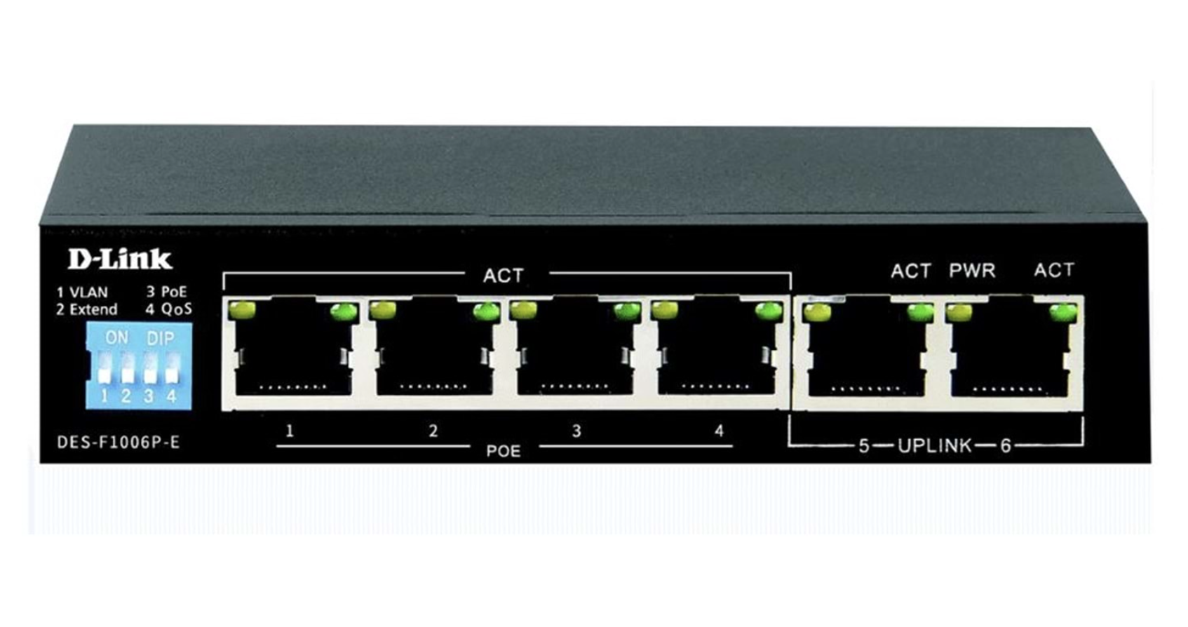 D-Link DES-F1006P-E 6 Port PoE Switch
