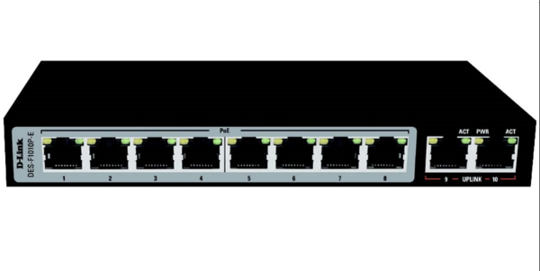 D-Link DES-F1010P-E 8 Port Poe Switch