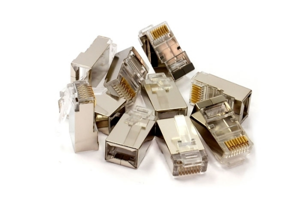 RJ-45 Metal Ez Konnektör Çift Taraflı Delikli